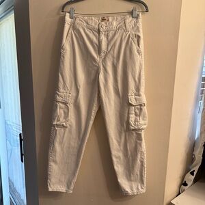 Levi Strauss Cream/Off White Utility Cargo Pants Size 27